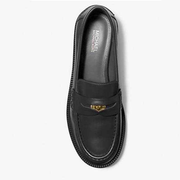Michael Kors Eden Loafer- black leather - size 8 - Picture 2 of 8